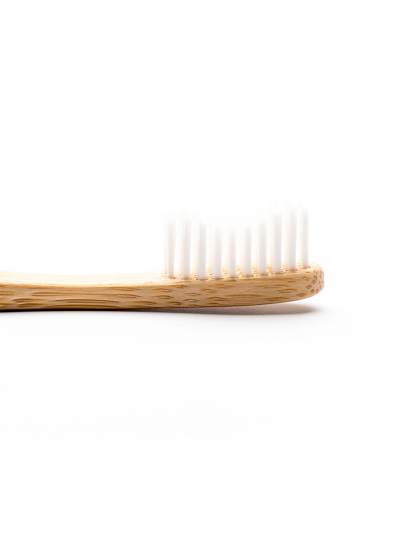 картинка Зубная щетка с изогнутой щетиной HUMBLE BRUSH из бамбука , белая щетина средней жесткости