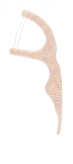 картинка  Зубочистки с зубной нитью DENTAL FLOSS CHARCOAL PICKS, мята, 50 шт.