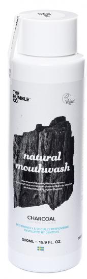 картинка Ополаскиватель для полости рта HUMBLE NATURAL MOUTHWASH 500 мл, древесный уголь