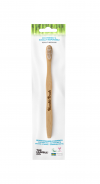 Зубная щетка с изогнутой щетиной HUMBLE BRUSH из бамбука , белая щетина средней жесткости